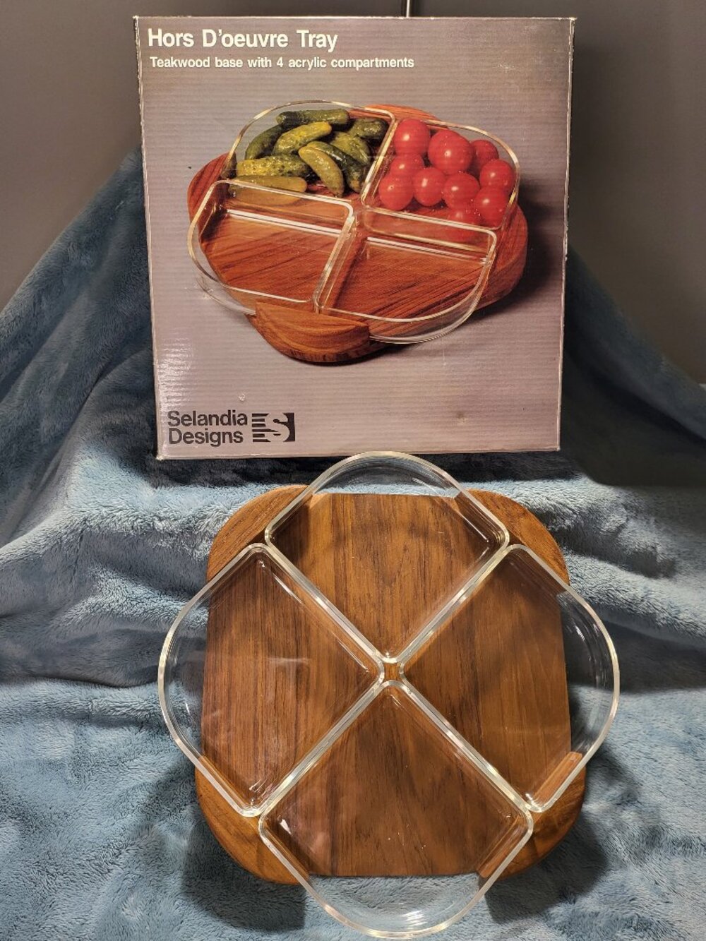 Danish Mid-Century Modern Selandia Designs Hors D'oeuvre Tray - Mint Condition